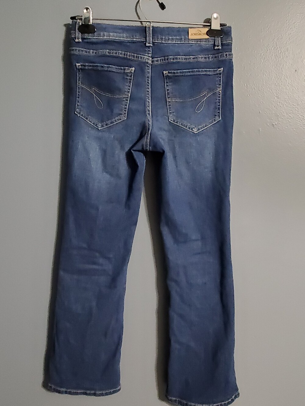 Jordache Bootcut Jeans Dark Wash Adjustable Waist Girl's Size 14 - Picture 2 of 4